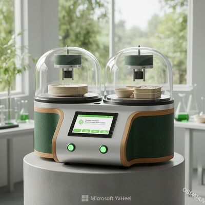 Prototipador de recubrimiento por centrifugación de doble estación y carbono neutral para vajilla a base de plantas - Solución de carbono neutral para platos, cuencos y bandejas de carne