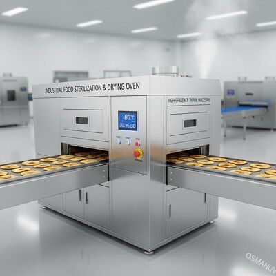 Esterilización industrial de alimentos y horno de secado.
