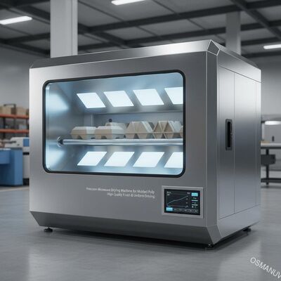 Máquina de secado de microondas de precisión para pulpa moldeada.