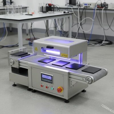 Máquina compacta de curado UV para paneles planos R & D y producción de pequeños lotes Composición de la línea de producción