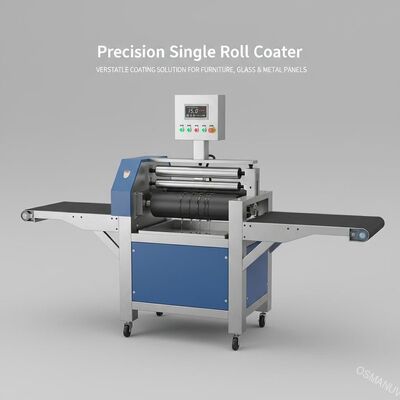 Recubridora de rodillo único de precisión para paneles de muebles, vidrio y metal | Solución de recubrimiento versátil