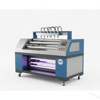 Máquina de capa ULTRAVIOLETA de espray del rodillo para el transporte plano de madera los 620Mm KHV del panel del PVC