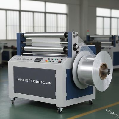 Máquina de laminado de película de espesor de 0,03-2 mm con diámetro de rebobinado de 1000 mm