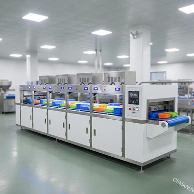 Máquina de secado de microondas de 10 m/min 380V para la caja de almuerzo