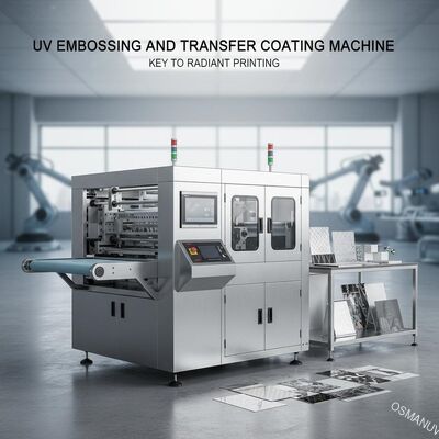 La máquina de revestimiento con emblema UV y transferencia es clave para la impresión vibrante