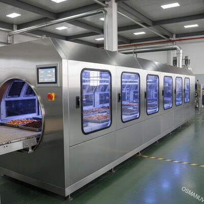 Máquina de secado de microondas para alimentos industrial de 380 V 10 m/min para suelo de cartón