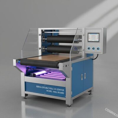 máquina ULTRAVIOLETA de la máquina de pintar del rollo doble de la anchura de 920m m para la pared/el tablero