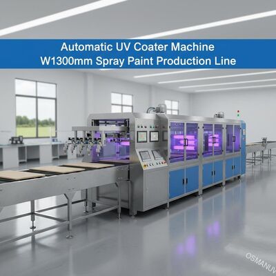 La máquina ultravioleta automática de la máquina de pintar, W1300mm rocía la cadena de producción de la pintura