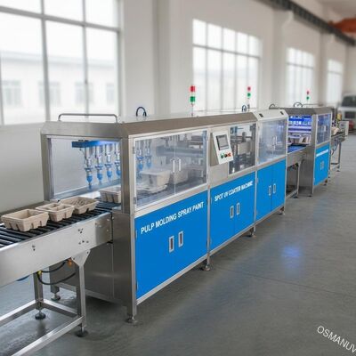 Reduzca la cadena de producción a pulpa de la pintura de espray que moldea, máquina ultravioleta 380V 50HZ de la máquina de pintar del punto