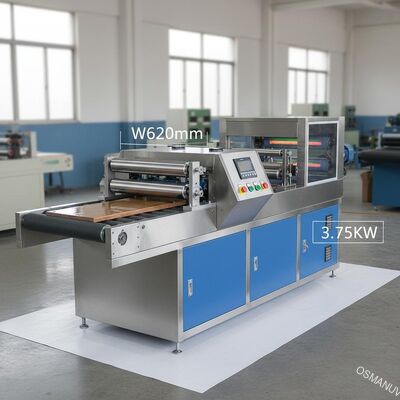 Equipo de capa del rodillo de W620mm 3.75KW/máquina de capa ultravioleta para la madera