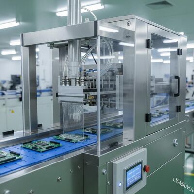 Máquina de capa neumática de la cortina que transporta para la industria electrónica