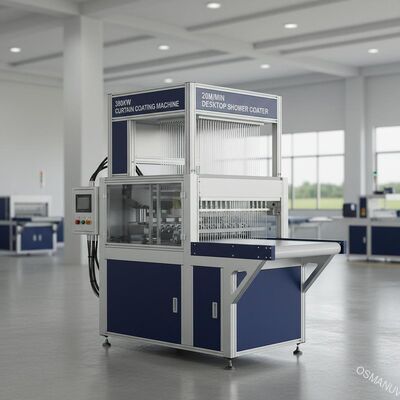 máquina de capa de la cortina 380kw, 20m/Min Desktop Shower Coater