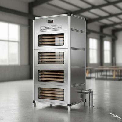 Horno de secado vertical gas natural Max 80 grados 2500mm para placa tablero de muebles