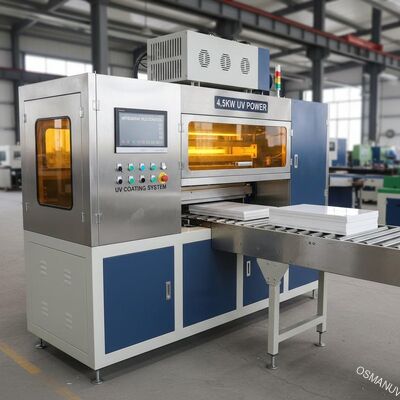 Máquina de capa ULTRAVIOLETA del control 4.5KW del PLC de Mitsubishi para el tablero del silicato del calcio
