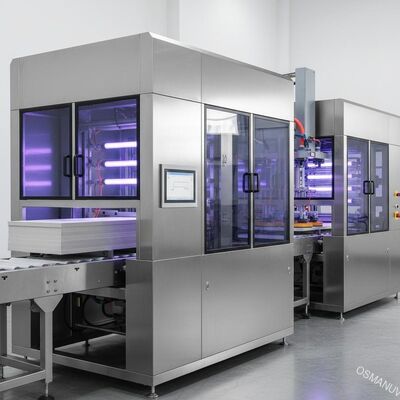 90deg que gira la máquina de capa ULTRAVIOLETA automática para el panel de fibras de madera del cemento