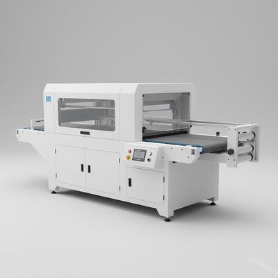 Máquina de pintar ultravioleta manual para la impresión de Digitaces, línea blanca 800m m del recubrimiento previo en continuo