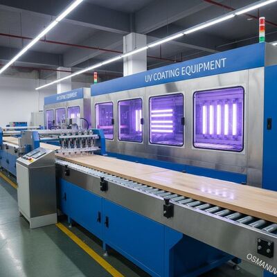 Cadena de producción de la pintura de espray equipo de capa ULTRAVIOLETA para el tablero del grueso 150m m