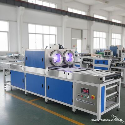 10m/Min Automatic Uv Coating Machine, capa 3KW y máquina ultravioleta del curado