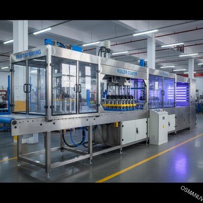 Máquina de pintar del rodillo del transportador del PVC/máquina ultravioleta del pintado con pistola