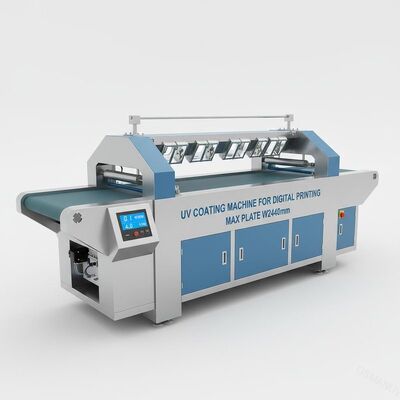 Máquina de capa ULTRAVIOLETA para Digitaces que imprimen 0.1M/Min 4KW W2440mm Max Plate