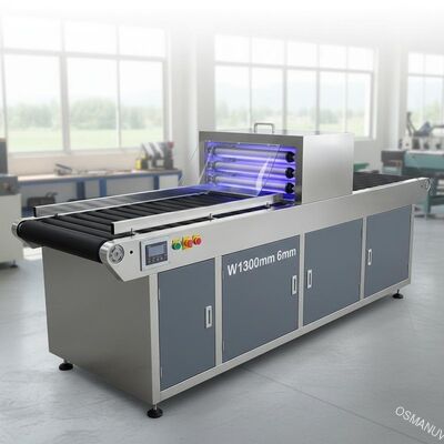 Máquina de capa ULTRAVIOLETA protectora del grueso/máquina de curado ultravioleta W1300mm 6m m