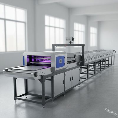 línea seca máquina del doblez de los 30m de capa ULTRAVIOLETA con el ojo eléctrico de OMRON