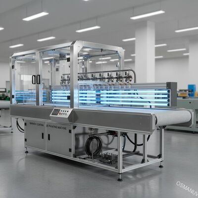 Barnice el transportador de pintura ultravioleta de capa del PVC de la máquina los 2.5m