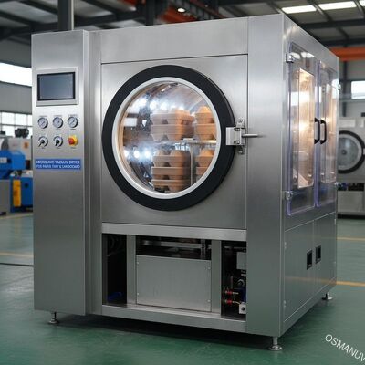 Secador de vacío de microondas industrial para tablero de tarjeta de bandeja de papel de caja de almuerzo
