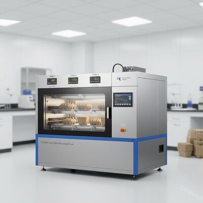 Secador de microondas multizona de precisión con retroalimentación de humedad en tiempo real para moldeo de pulpa de alta calidad