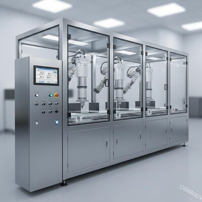 Línea de recubrimiento de pulverización por ultrasonidos de precisión con control de pulverización y temperatura y humedad de varias estaciones