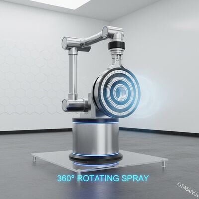 Máquina de recubrimiento por aerosol de gran rendimiento de larga duración con rotación de 360 grados