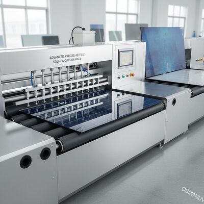 Máquina avanzada de recubrimiento de vidrio de película AR con rodillo de precisión Vidrio solar fotovoltaico, vidrio de pared de cortina