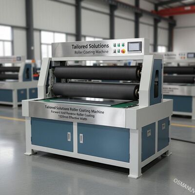 Ingeniería de precisión Soluciones a medida Máquina de recubrimiento de rodillos con recubrimiento de rodillos hacia adelante y hacia atrás Ancho efectivo de 1320 mm