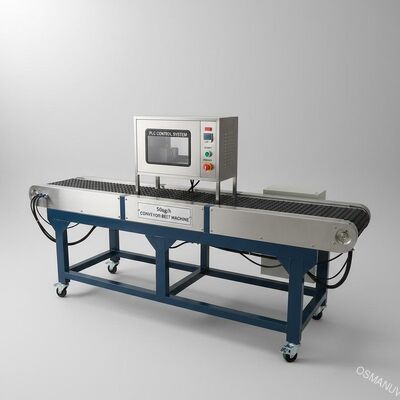 50 kg/h Máquina de cinta transportadora con control PLC Máquina de transferencia de cinta transportadora