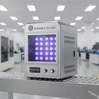 Máquina de curado UV LED duradera para línea de producción - longitud de onda 365nm 300mm*300mm*400mm