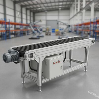 Sistema de transporte de cinta de control PLC 220V para la automatización industrial