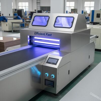 Máquina de curado de UV de dos lámparas de ahorro de energía eficiente y rápido para la hoja de borrado de revestimiento UV
