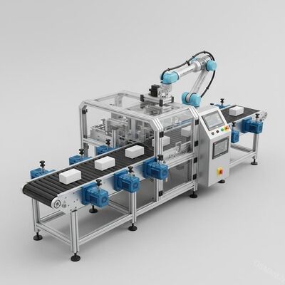 Máquina de cinta transportadora automática con sistema de manipulación de material con servomotor