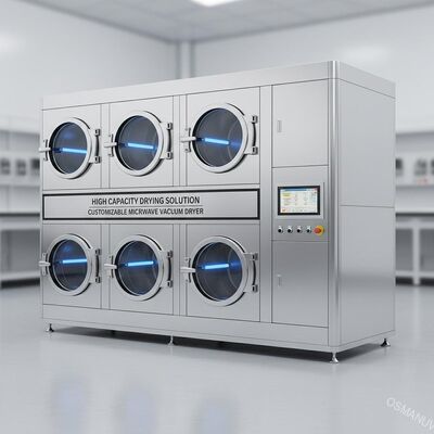 Solución de secado de alta capacidad Secador de vacío de microondas personalizable
