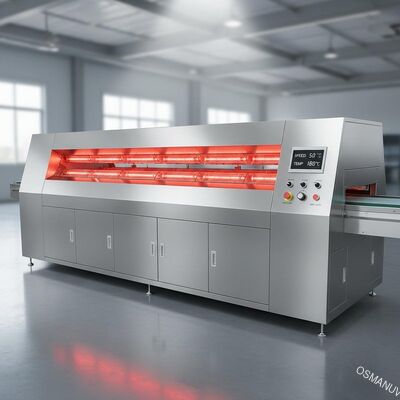 Máquina de secado de infrarrojos de velocidad ajustable totalmente automática de 200 anchuras efectivas