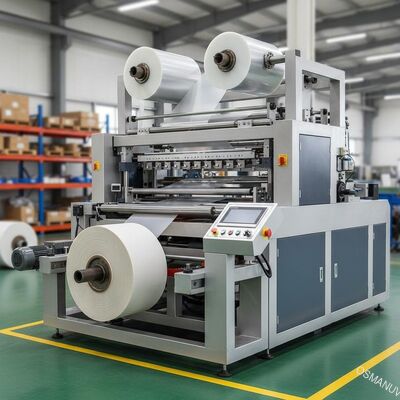 Máquina automática de laminado de película de rebobinado con ancho de 1600 mm y capacidad de 3000 kg