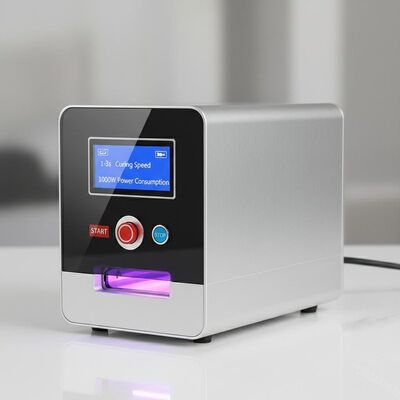 Máquina de curado UV AC220V/50HZ con velocidad de curado de 1-3s y consumo de energía de 1000W