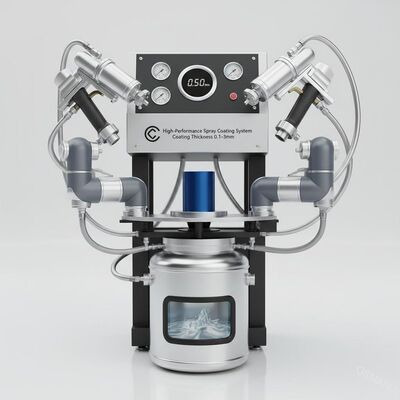 Sistema de recubrimiento por rociado de alto rendimiento para un grosor de recubrimiento de 0,1-3 mm