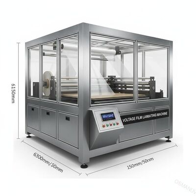 Planos de cartón o plástico o vidrio 360-410V/50HZ Máquina de laminación de películas de tensión con 6300*1550*1200mm de dimensión general