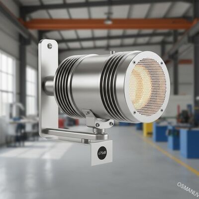 Dispositivo de calefacción infrarroja de acero inoxidable adecuado para niveles de ruido industrial ≤ 75 dB