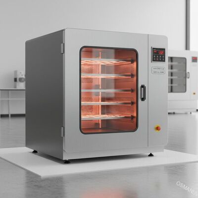 Máquina de secado por infrarrojos de 600*600*750 mm para la dirección horizontal/vertical del flujo de aire