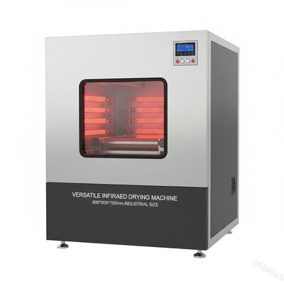 Máquina de secado de infrarrojos versátil con 600*600*750 mm de tamaño para la industria