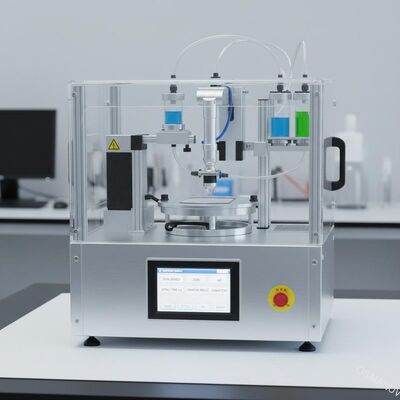 Máquina de recubrimiento por rocío para obtener un resultado de recubrimiento consistente y repetible