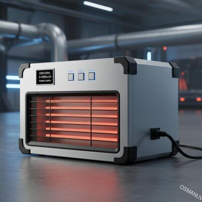 Dispositivo de calefacción por infrarrojos de 220 V/50 Hz con 0-9999 m3/h de volumen de aire y fuente de alimentación