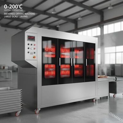 Máquina de secado por infrarrojos a temperatura de calentamiento de 0-200C para secado a gran escala